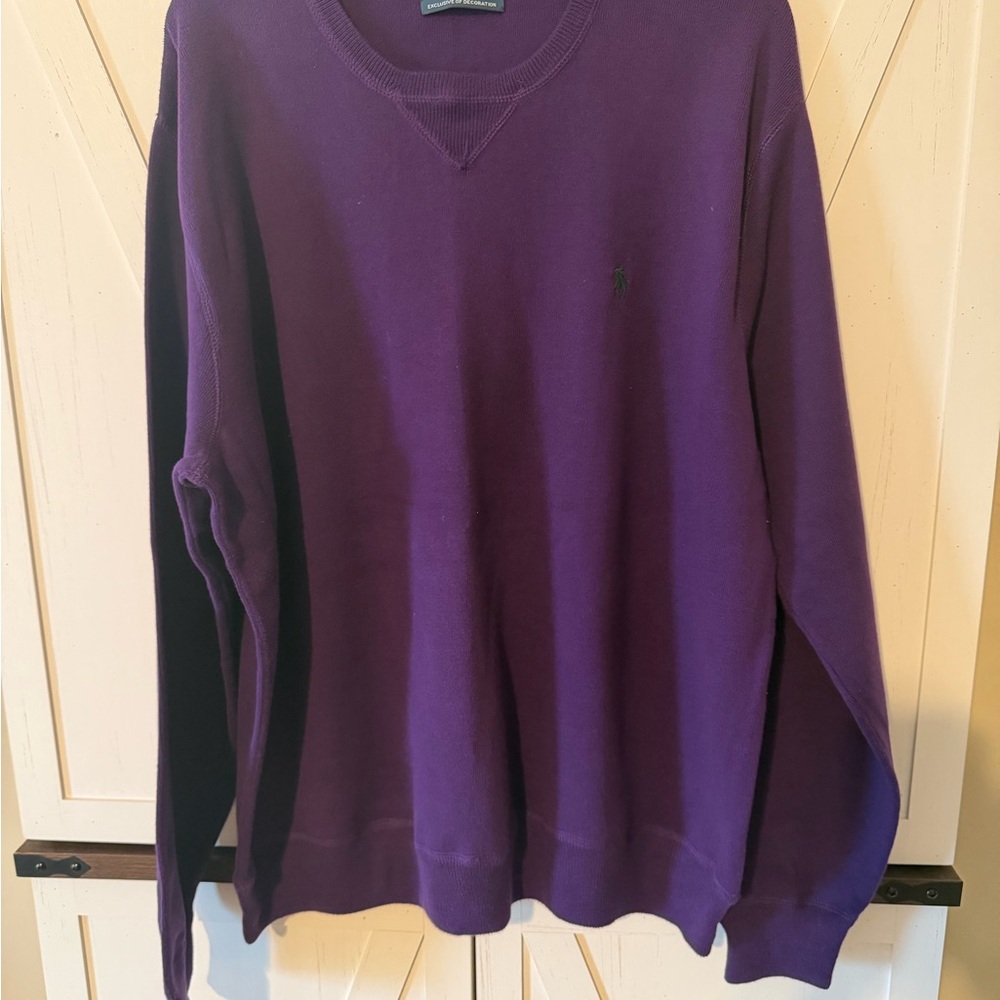 Ralph Lauren Purple Crewneck Sweater for Men